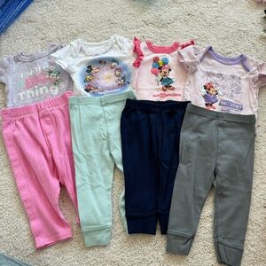 6-9M Disney Baby Minnie Mouse Onesies & Pants Set